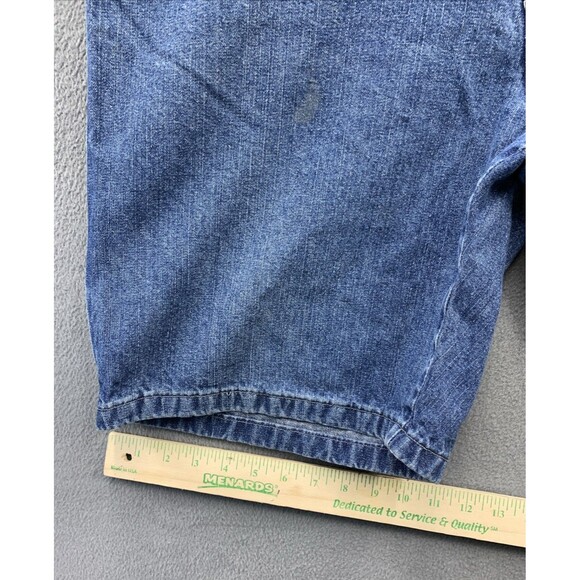 Vintage Wrangler Carpenter Shorts Mens Size 38 Relaxed Fit Hammer Loop Blue - Picture 10 of 16